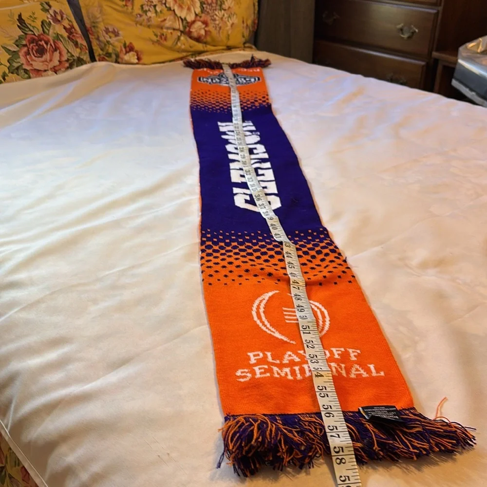 Clemson Tigers Reversible  Cotton Bowl Classic Playoff Semifinal Fringed Scarf
